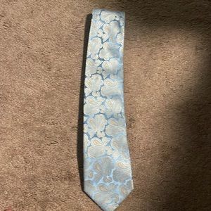 Blue and Gold Paisley Tie
